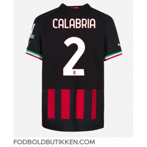 AC Milan Davide Calabria #2 Hjemmebanetrøje 2022-23 Kortærmet